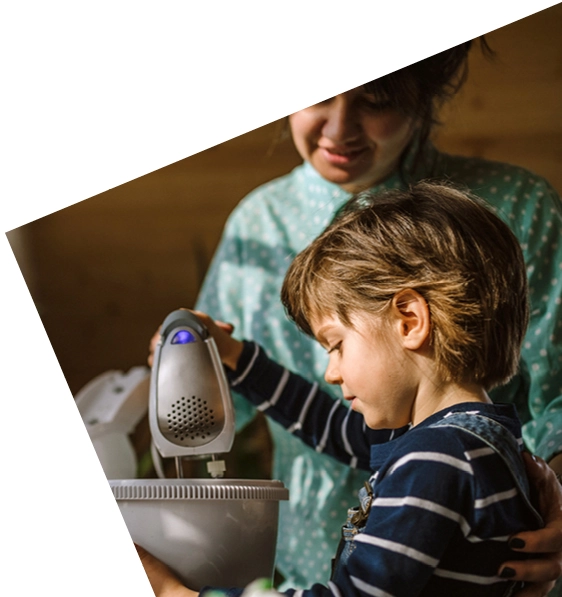 Boy with mixer