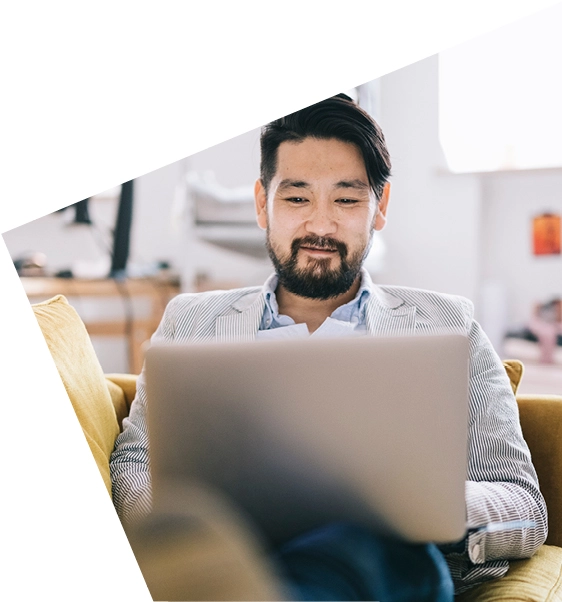 Man with laptop